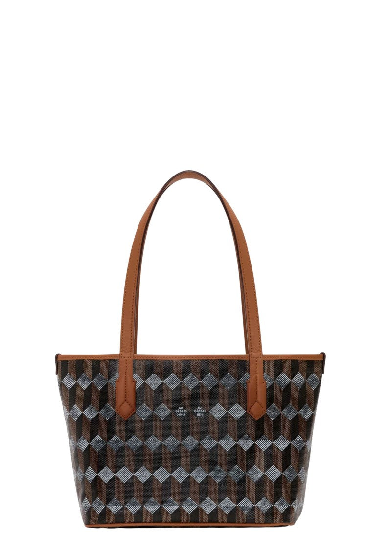 Au Depart Monogram Tote Bag With Double Handles And Interior Pouch