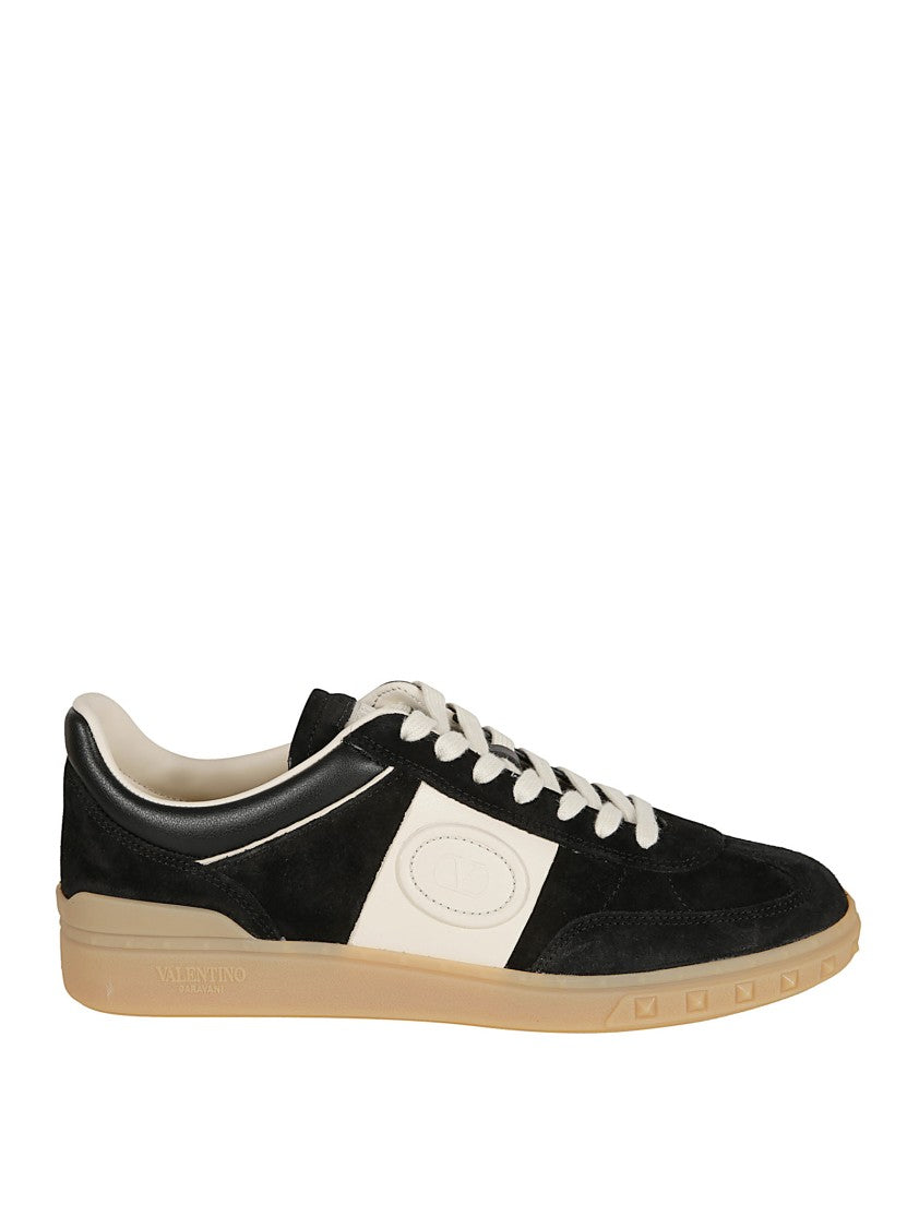Valentino Garavani Split Leather And Nappa Low Top Sneakers