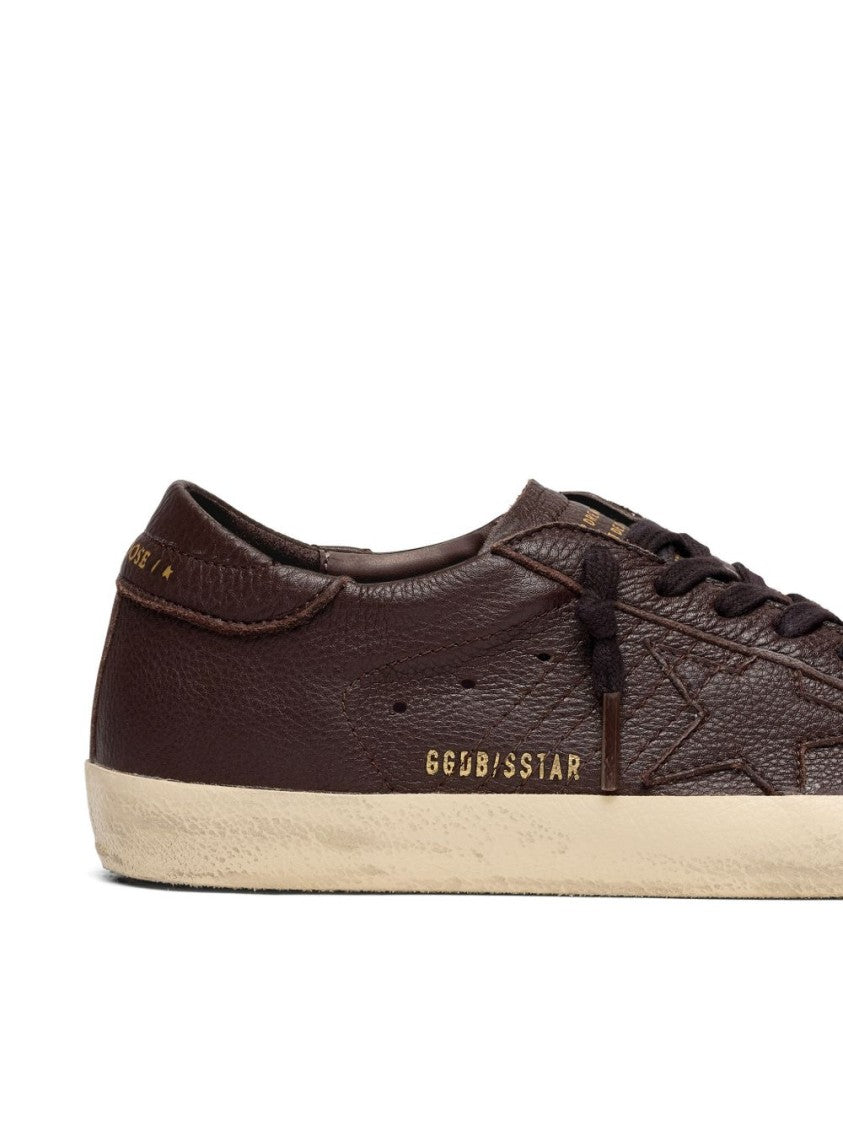 Golden Goose Textured Leather Silk-Nylon Low-Top Sneakers