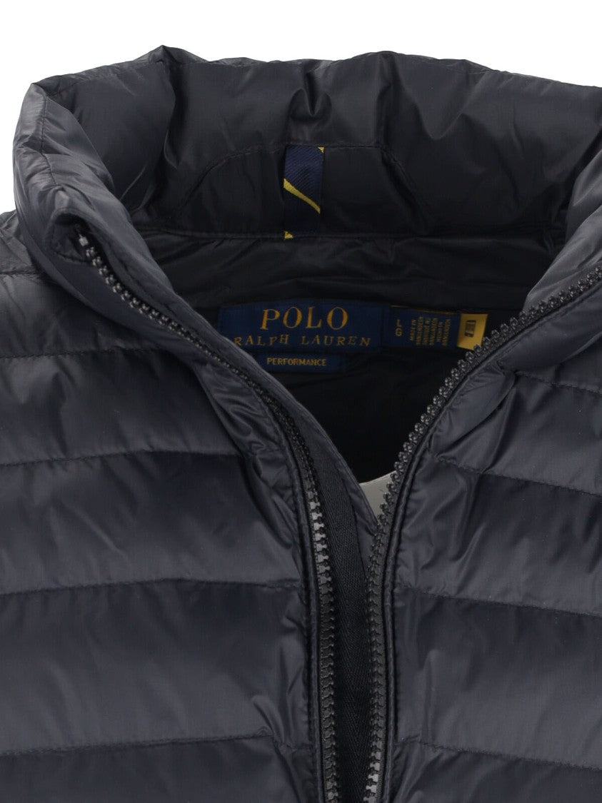 Polo Ralph Lauren Logo Zip Puffer Jacket – Black