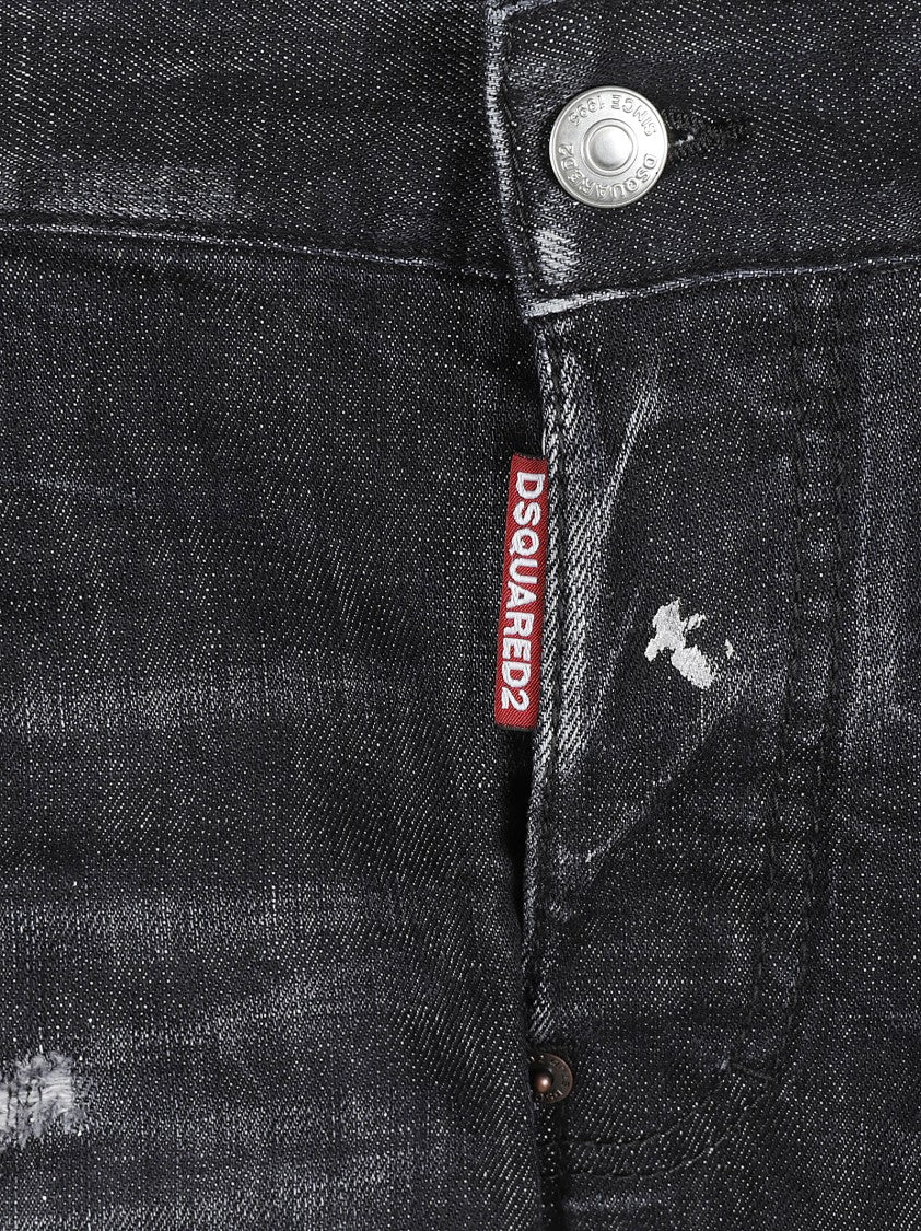 Dsquared2 Slim Fit Black Denim Jeans