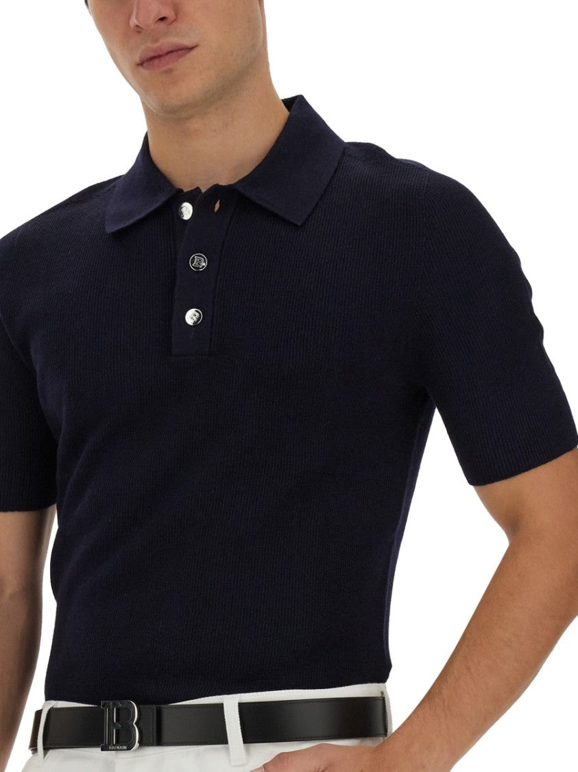 Balmain Regular Fit Black Polo