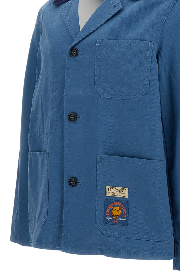 Manifattura Ceccarelli Light Blue Cotton Twill Jacket