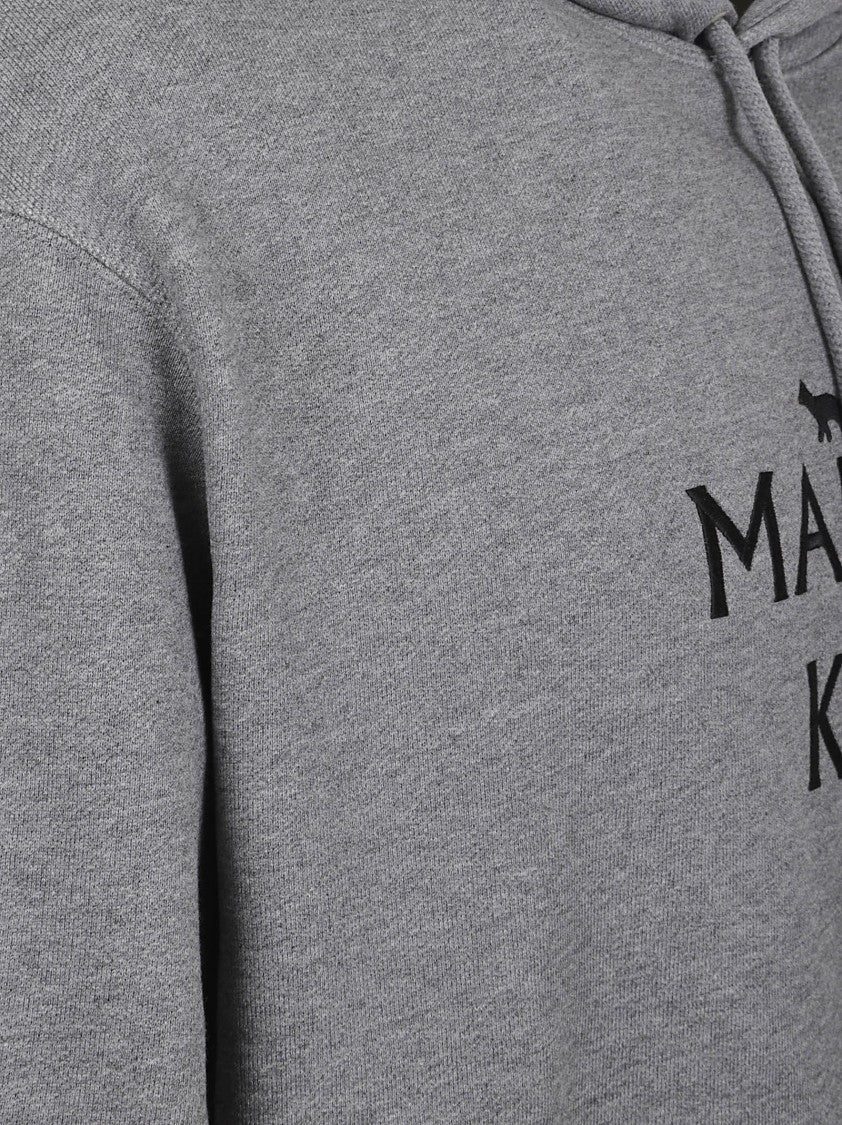 Maison Kitsuné Relaxed Fit Grey Hooded Sweatshirt