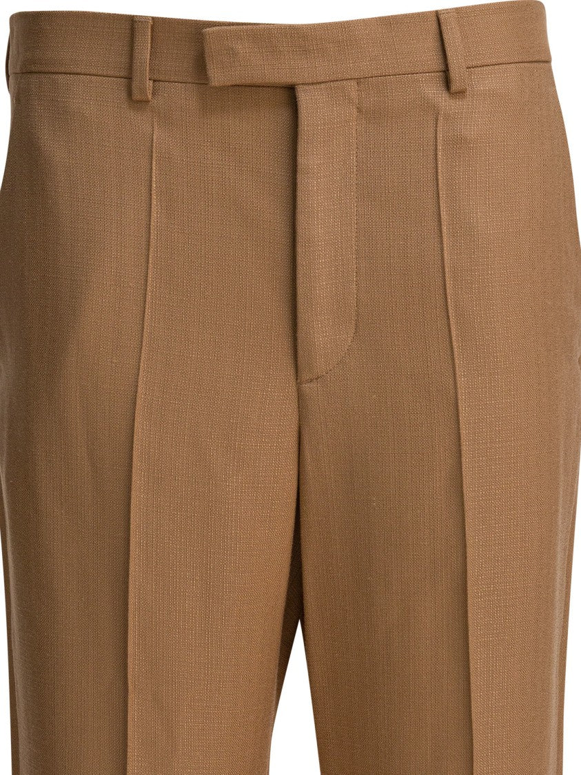 Valentino Mid-Rise Viscose Pants With Tailored Silhouette