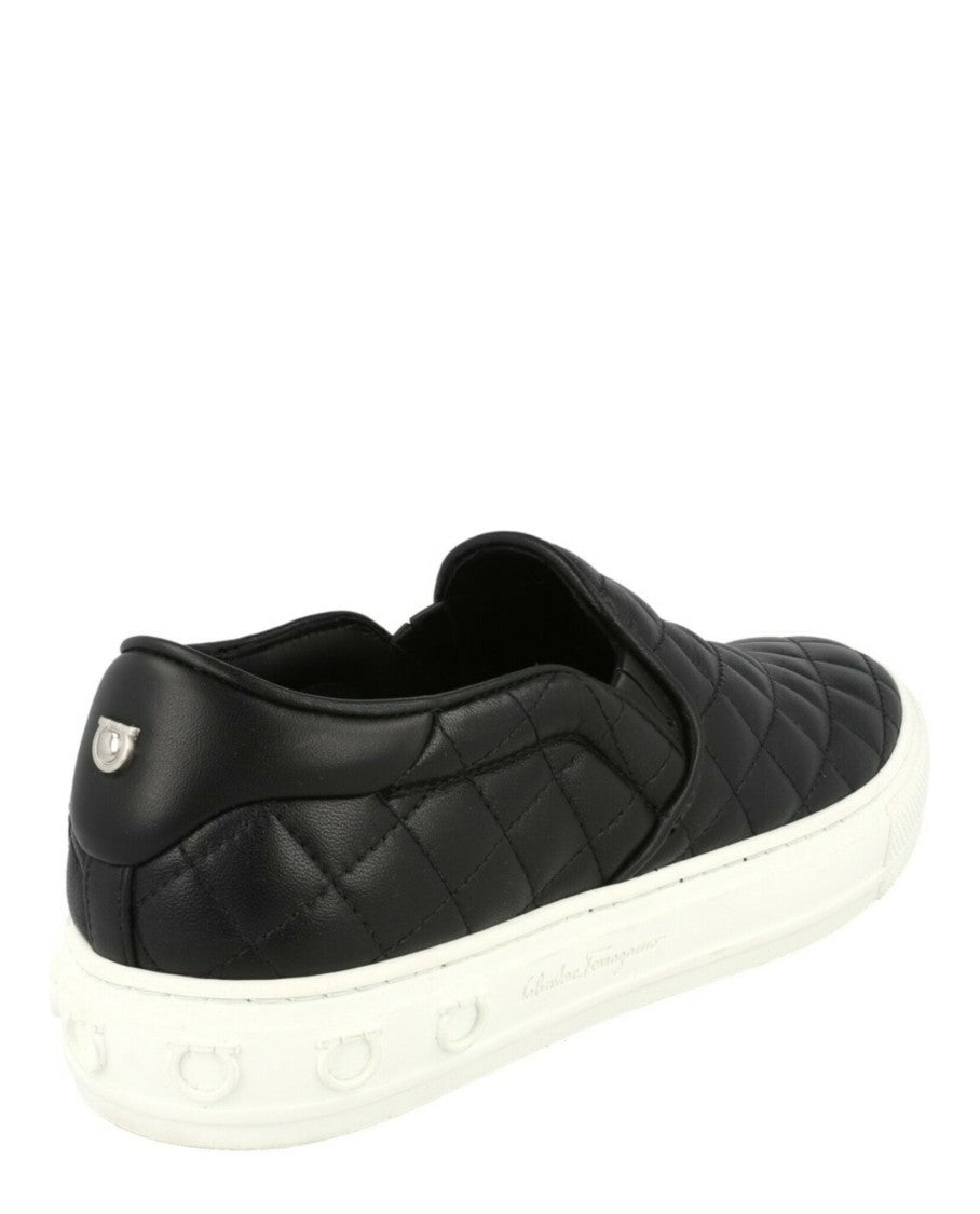 Ferragamo Lisa 1 Quilted Slip-On Sneakers