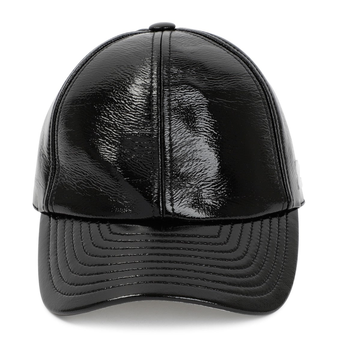 Courrèges Black Signature Vinyl Cap