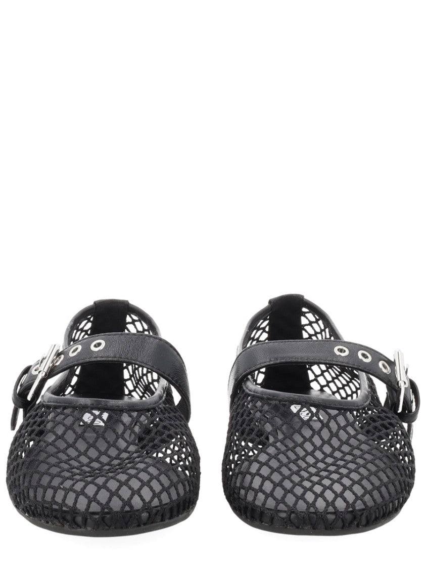 Senso Carina Black Mesh Diamond Flats