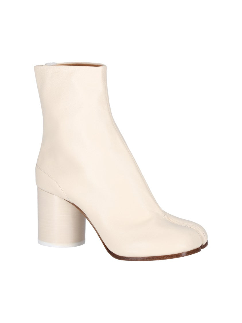 Maison Margiela "Tabi" Ankle Boots – Cream
