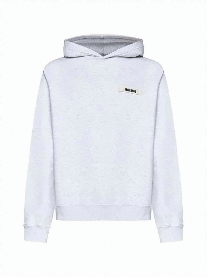 Jacquemus Relaxed-Fit Grey Hoodie With Kangaroo Pocket