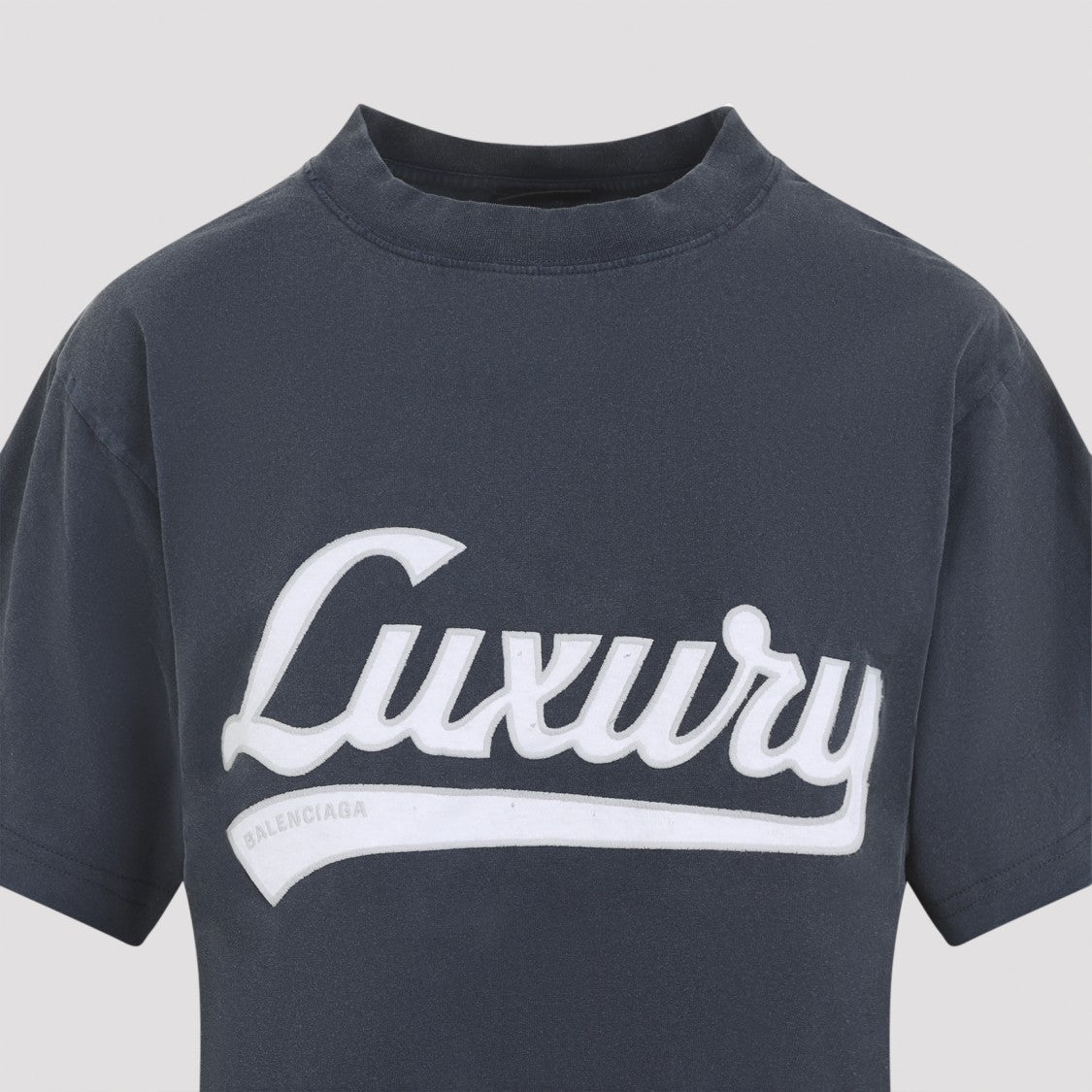 Balenciaga Short-Sleeved Crew Neck T-Shirt With Luxury Applique