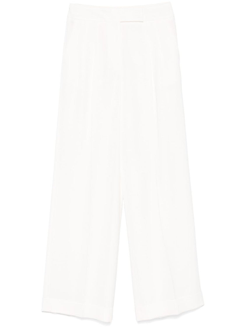 Peserico Pleated Wide-Leg Trousers With Hidden Front Closure