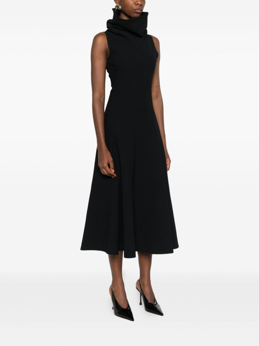 Jacquemus Sleeveless Black Midi Dress