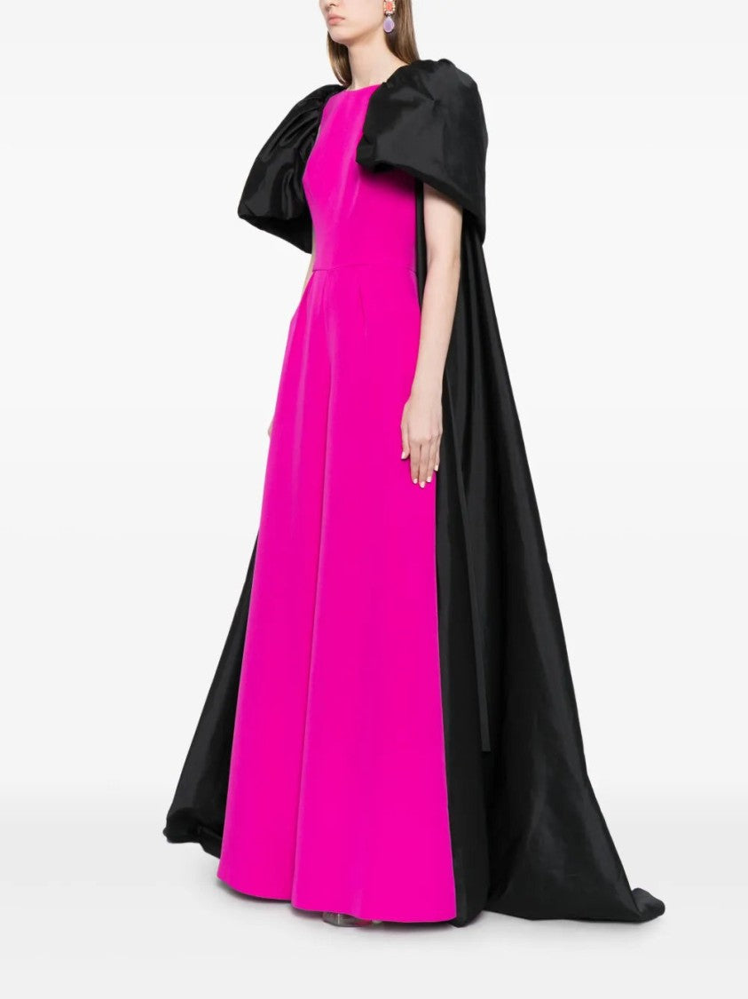 Saiid Kobeisy Cape-Detail Wide-Leg Jumpsuit
