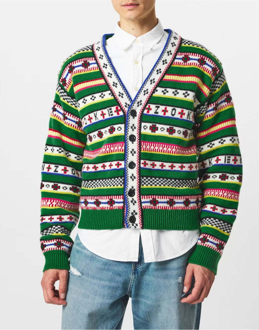 Kenzo Fairisle Jacquard Cardigan