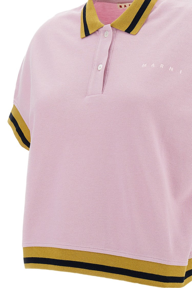 Marni Boxy Short-Sleeve Polo Shirt