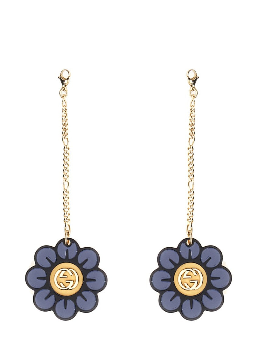 Gucci Gucci Sunglasses With Floral Pendant Accents