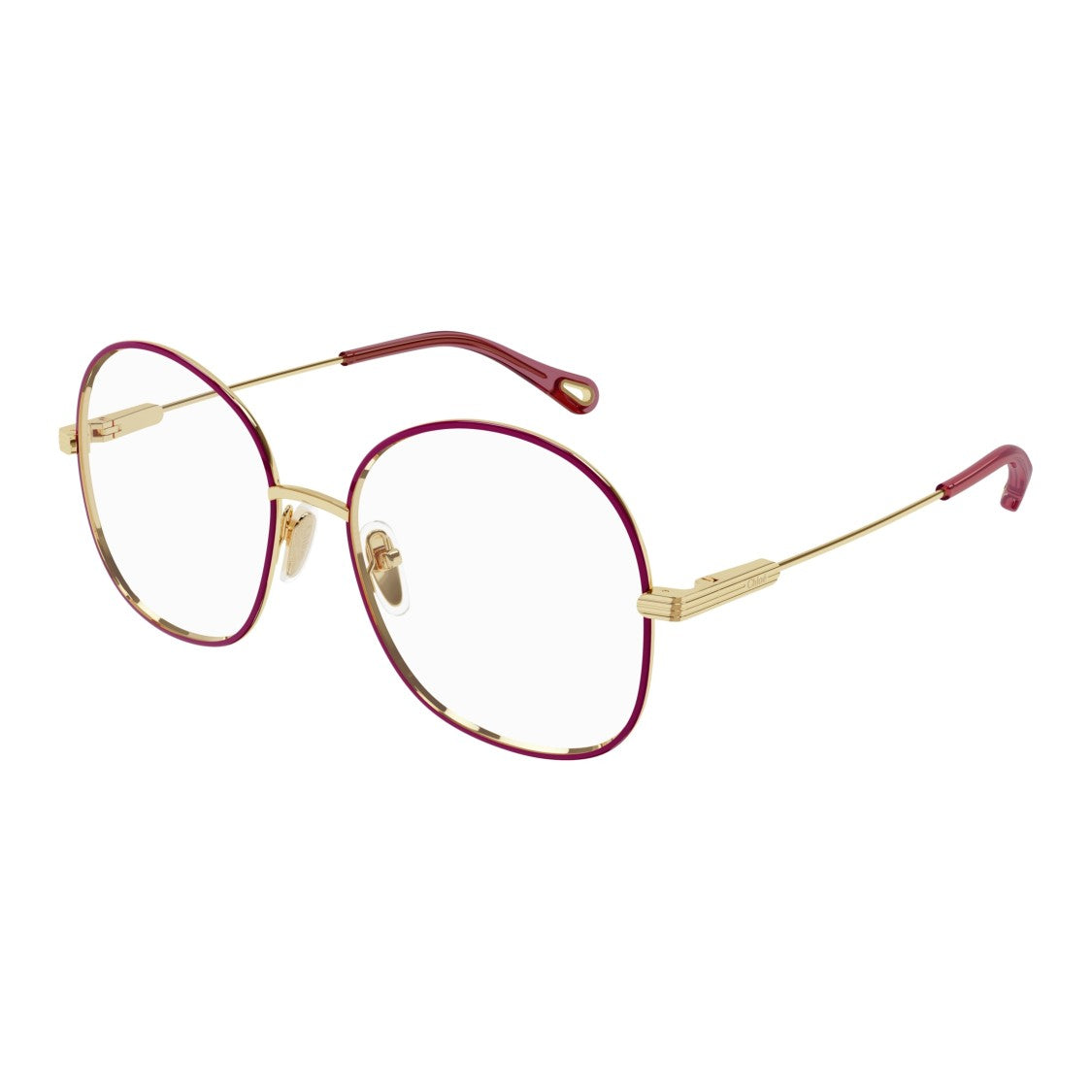 Chloé Ch0138o Rounded Square Metal Eyeglasses