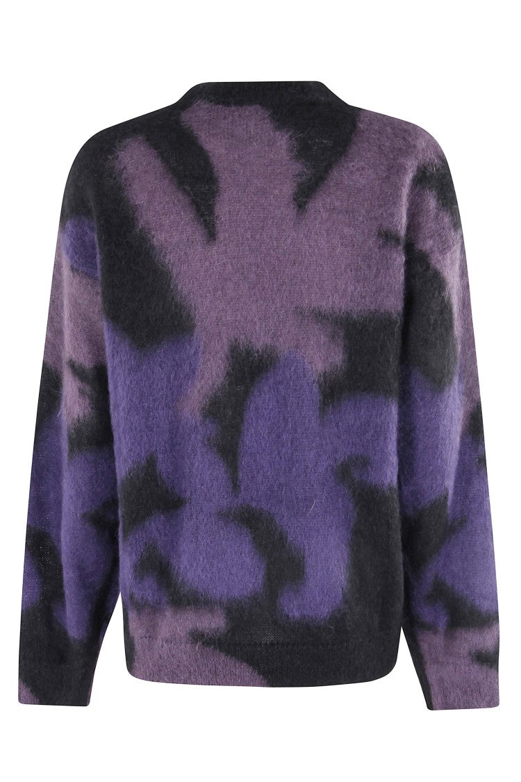 Roberto Collina Ikebana Inlay Choker Sweater