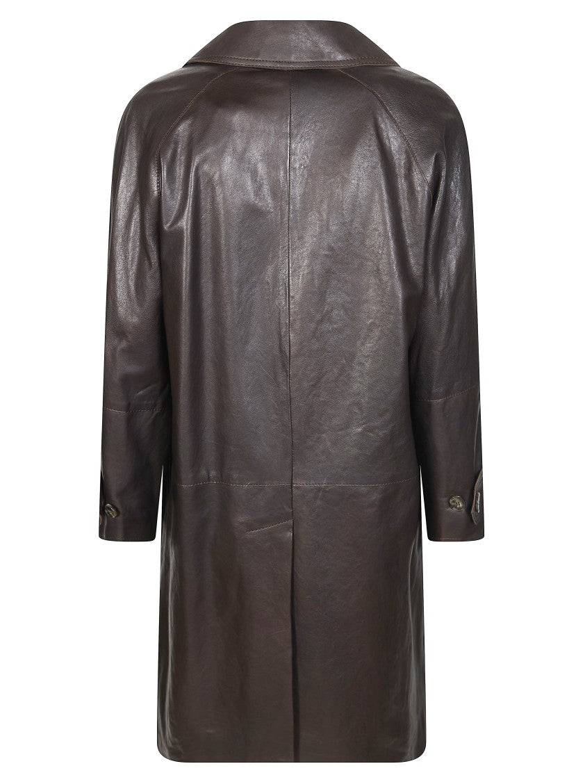 Max Mara Camino Three Quarter Sleeve Leather Jacket