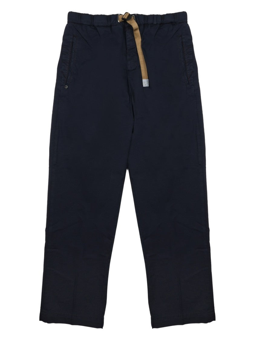 White Sand Straight-Leg Relaxed Fit Elasticated Pants