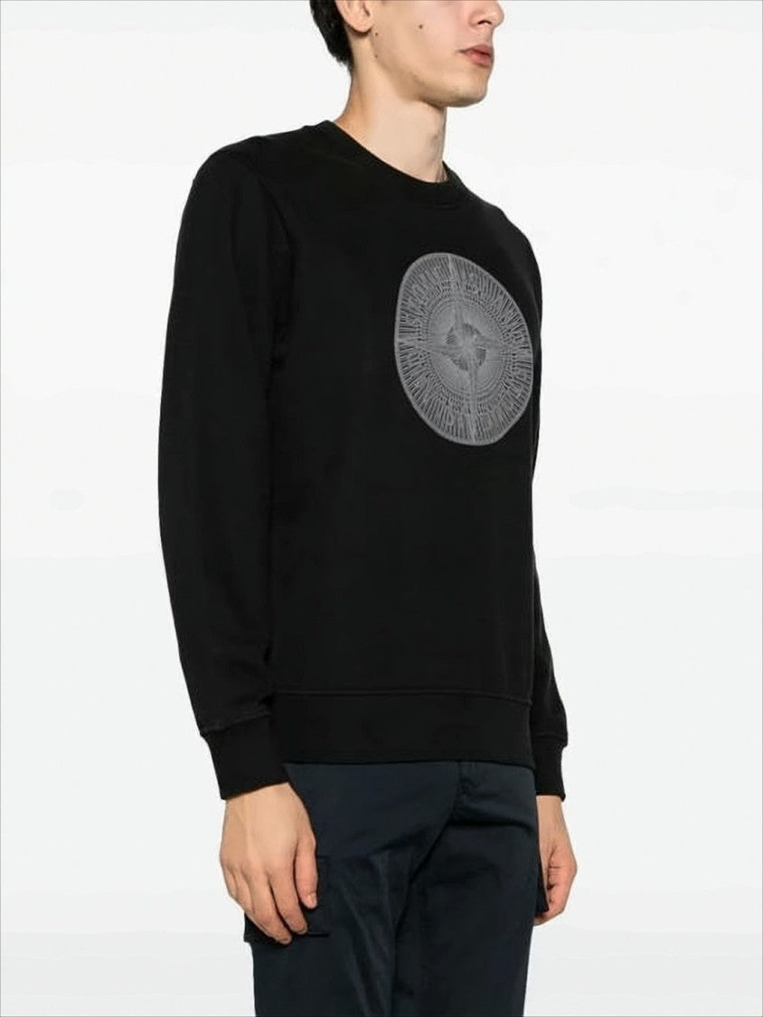 Stone Island Crewneck Sweatshirt With Circular Emblem