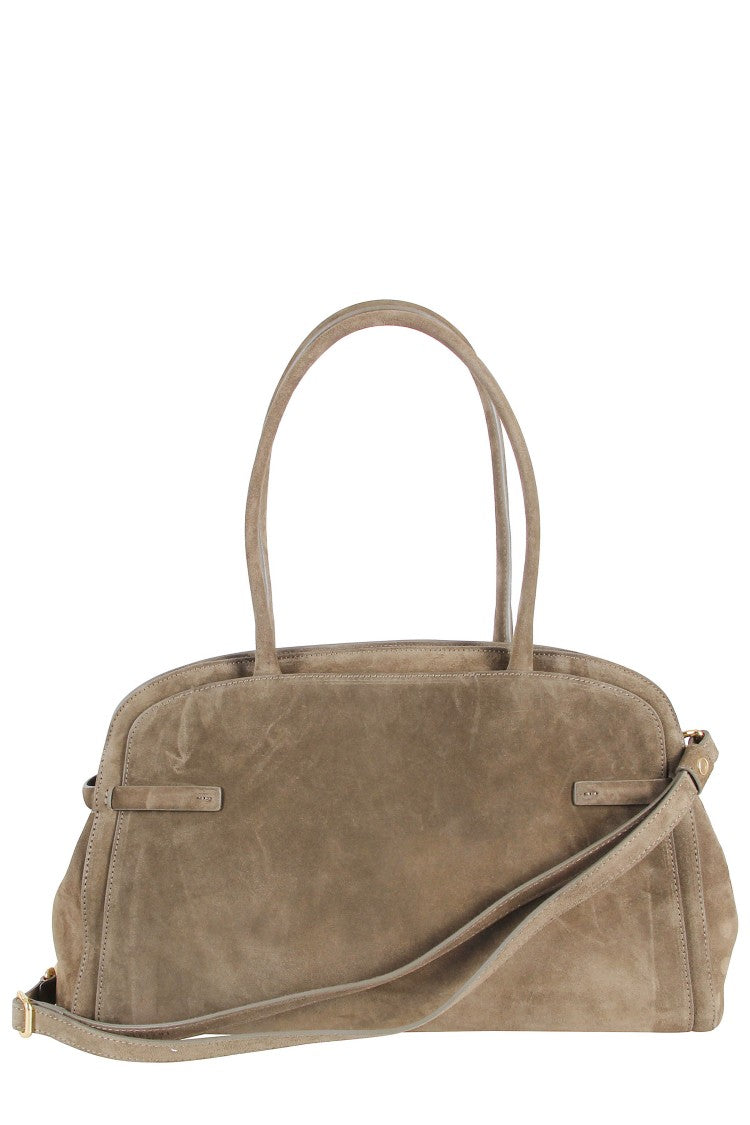 Orciani Forest Green Suede Tote Bag