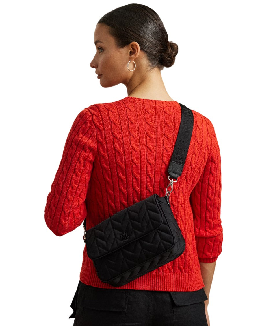 Lauren Ralph Lauren Medium Quilted Crossbody Bag With Chevron Pattern