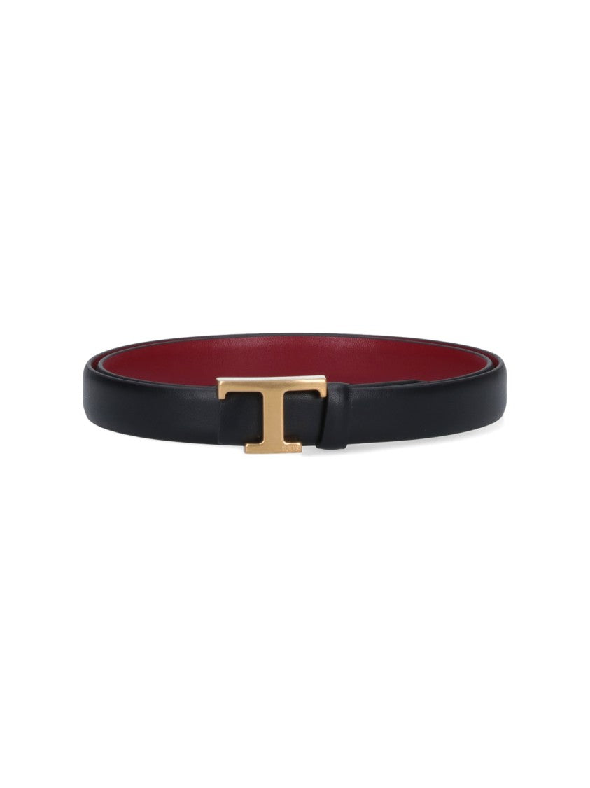 Tod's Reversible Hammered Leather Tod's Belt