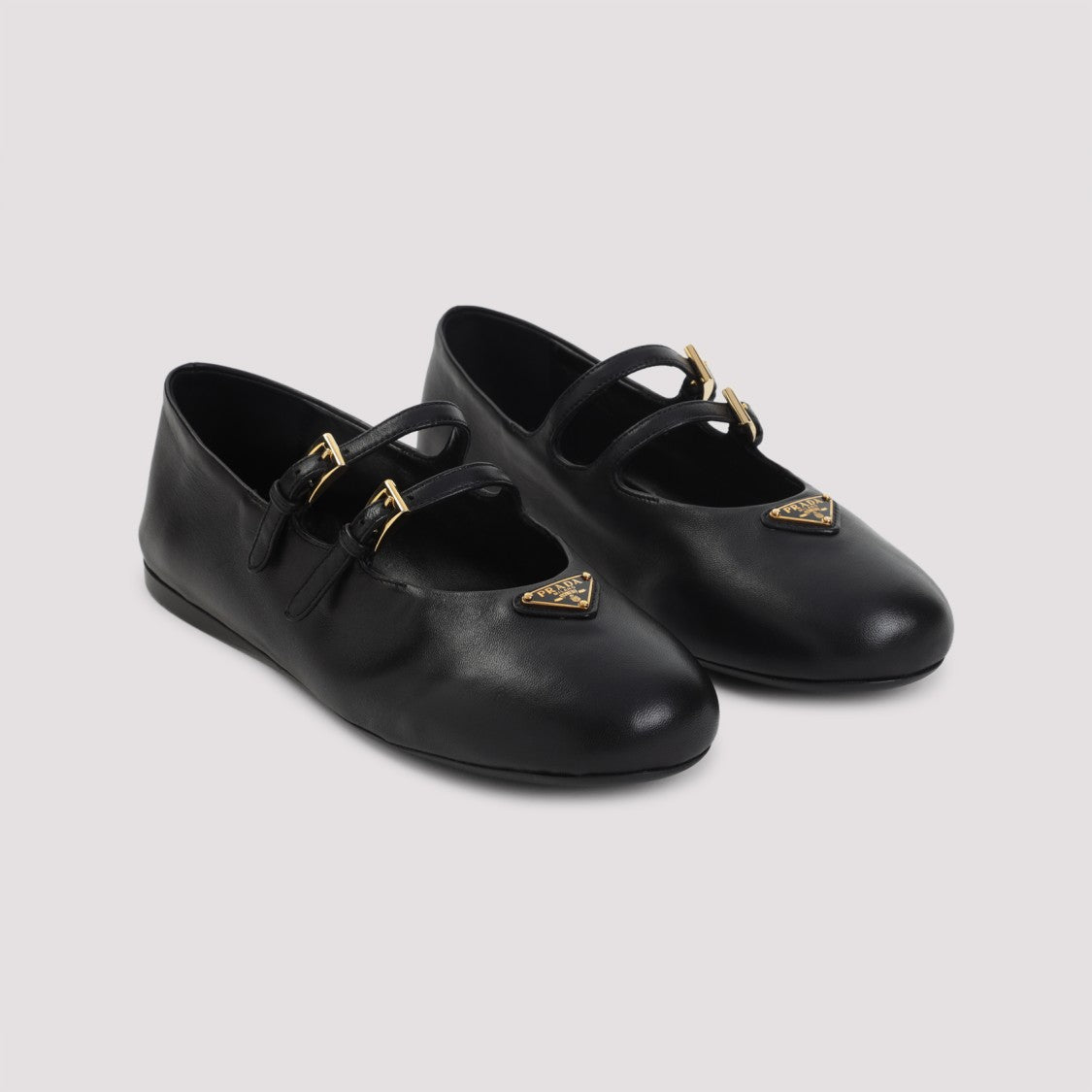 Prada Black Lamb Leather Ballerina