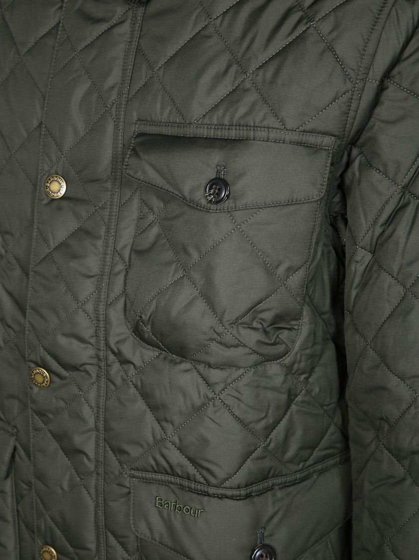 Barbour Diamond-Quilted Casual Jacket With Metallic Accents