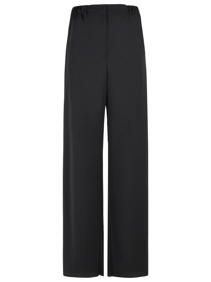 Max Mara 'Editto' Black Virgin Wool Pants
