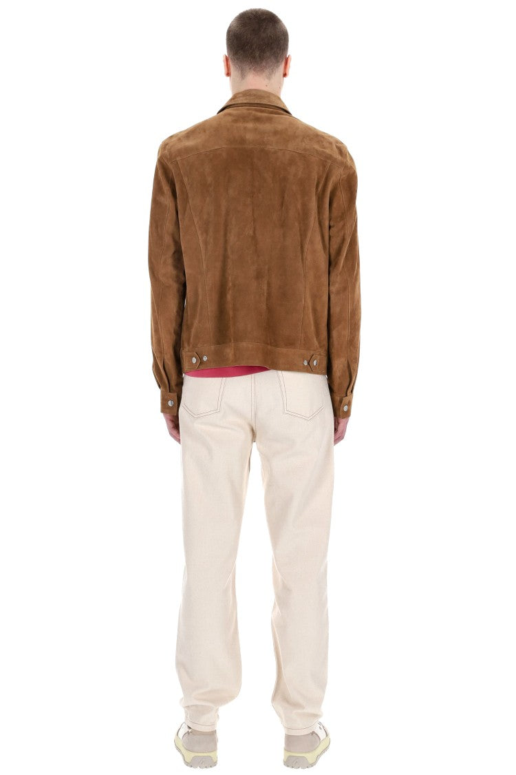 Eleventy Artisanal Trucker Suede Jacket