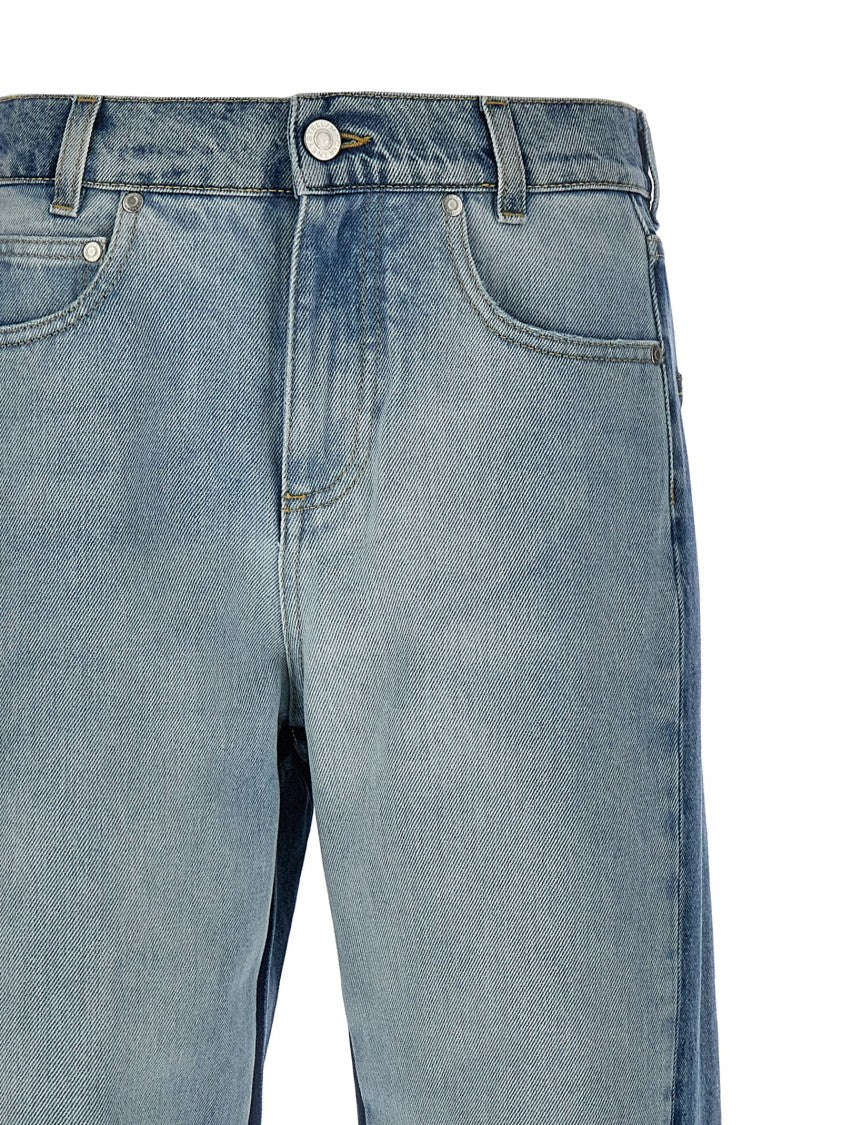 Stella Mccartney Two-Tone High-Waisted Denim Jeans