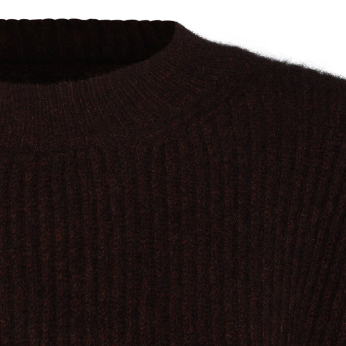 Uma Wang Ribbed Knit Crew Neck Sweater