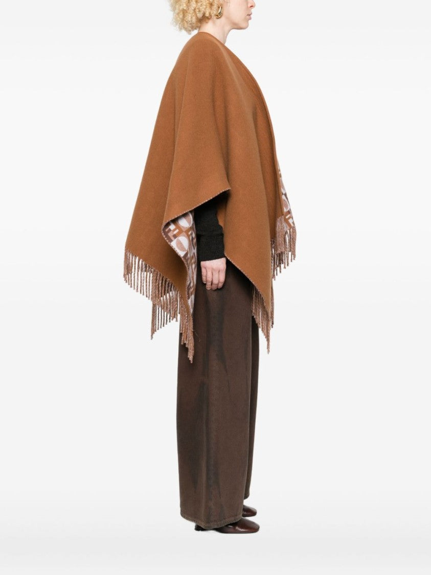 Fendi Versatile Geometric Patterned Wrap Scarf