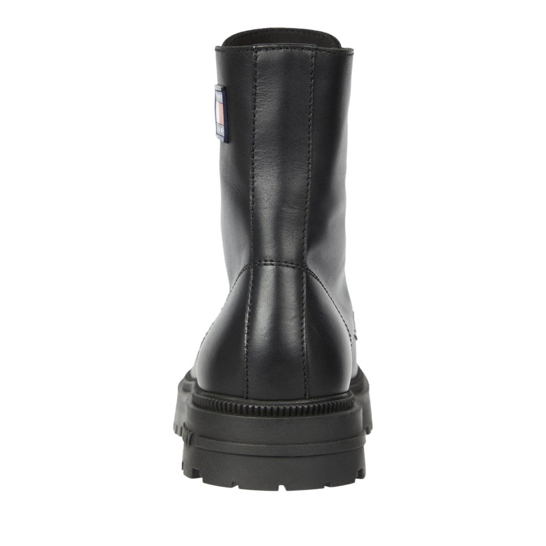 Tommy Jeans Black Lace-Up Rugged Rubber Sole Boots