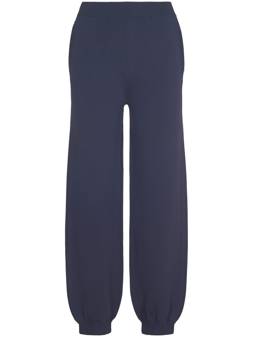 Max Mara Relaxed Fit Blue Trousers