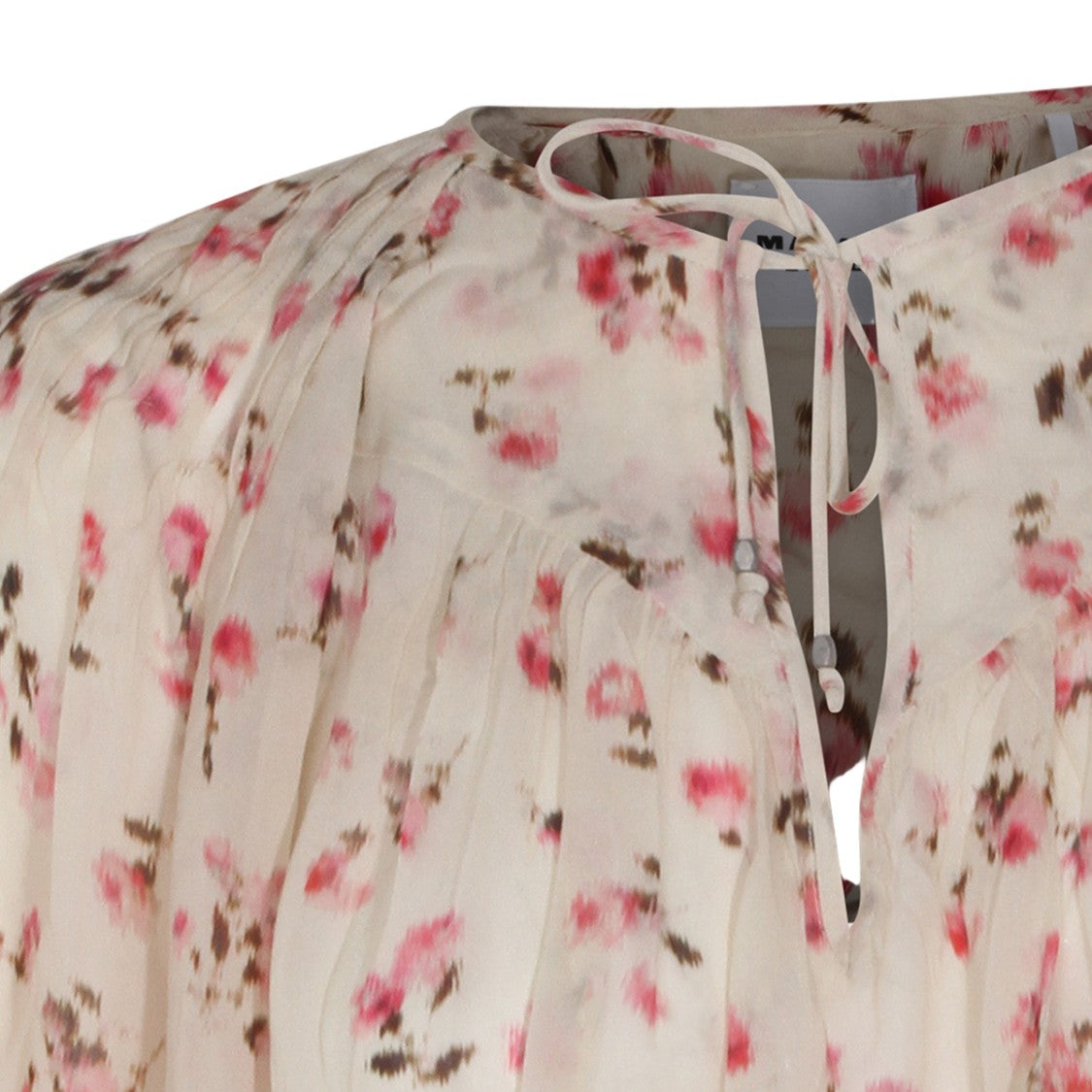 Isabel Marant Étoile Delicate Floral Print Blouse With Flutter Sleeves