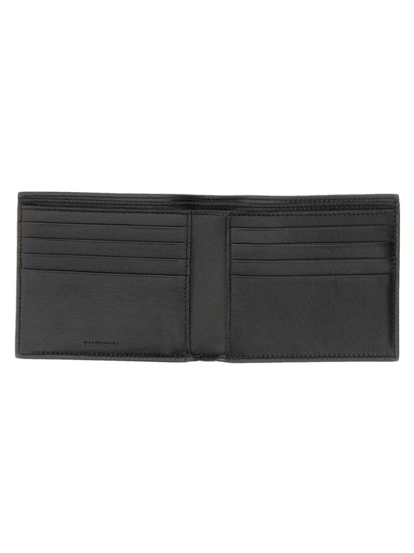 Balenciaga Cash Bi-Fold Leather Wallet