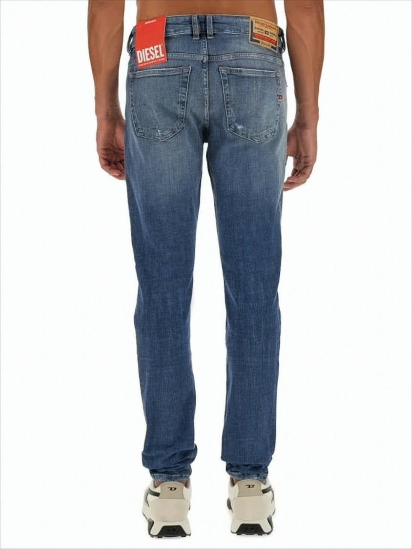 Diesel Slim Fit Denim Pants With Classic Five-Pocket Design