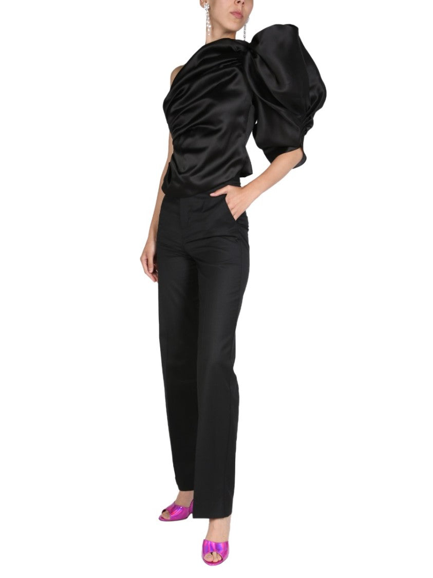 Anouki One-Shoulder Black Evening Top