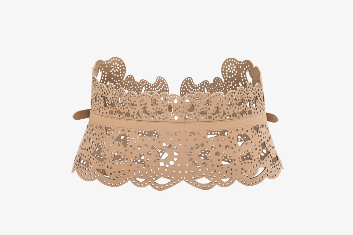 Saiid Kobeisy Perforated Leather Belt