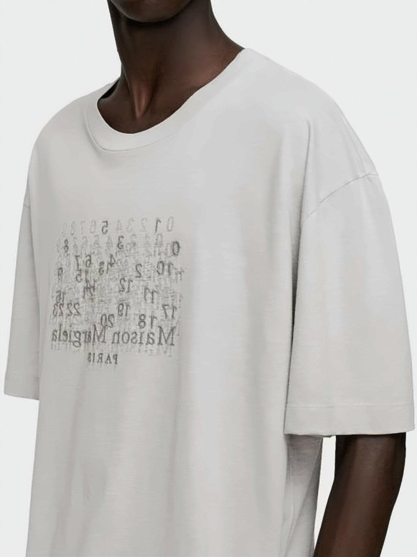 Maison Margiela Loose-Fitting Grey Cotton T-Shirt