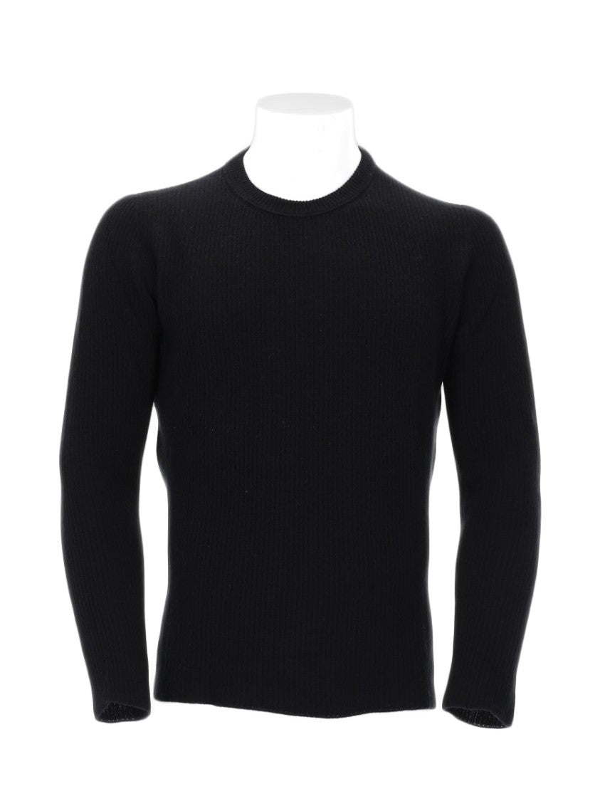 Roberto Collina Black Cashmere Knit Sweater