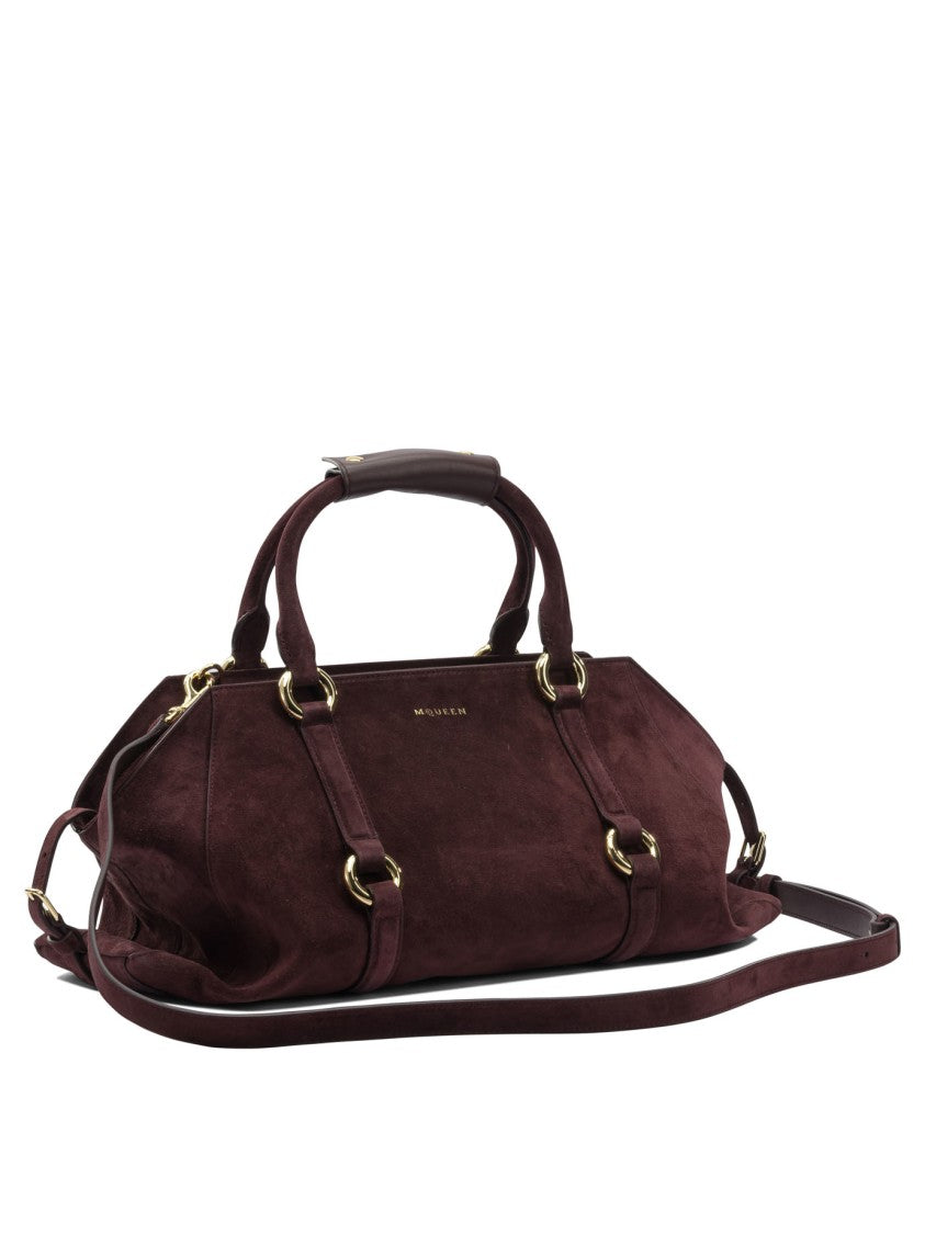 Alexander Mcqueen Bordeaux Calfskin Handbag