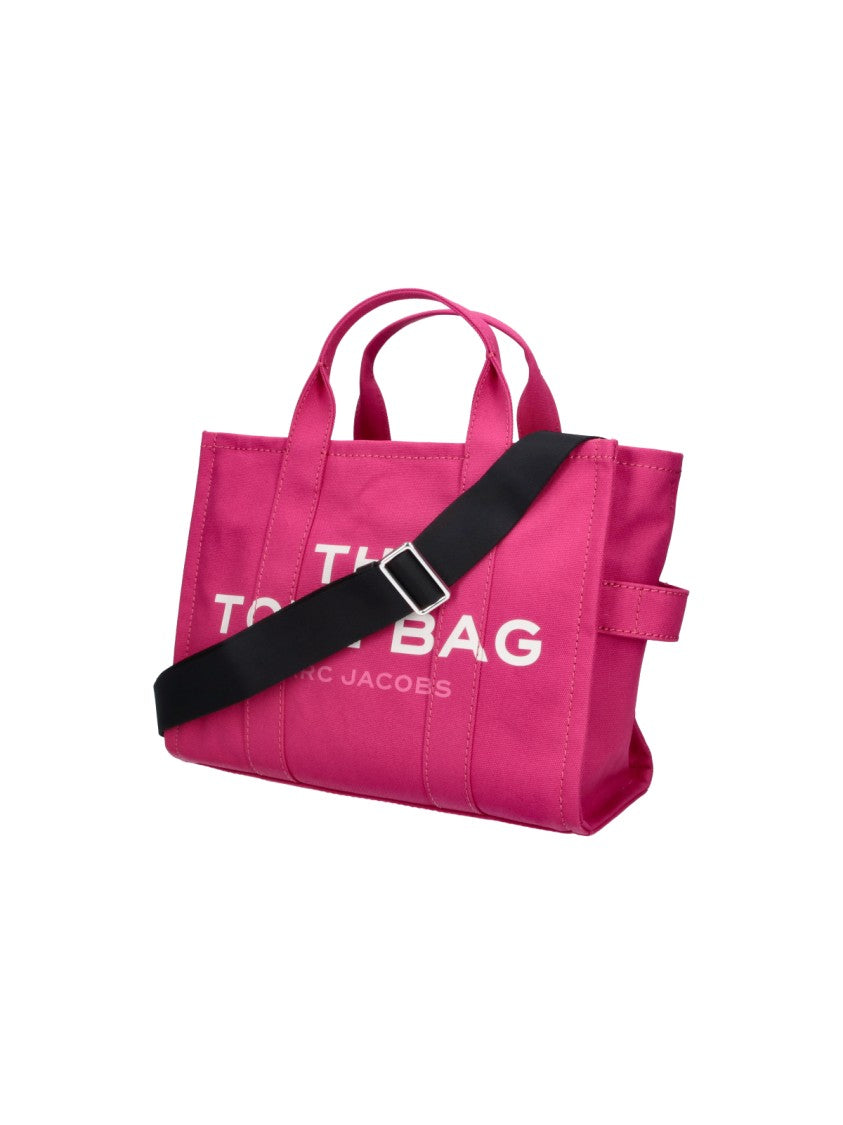 Marc Jacobs Fuchsia Pink The Tote Bag Cotton Canvas Medium Tote Bag