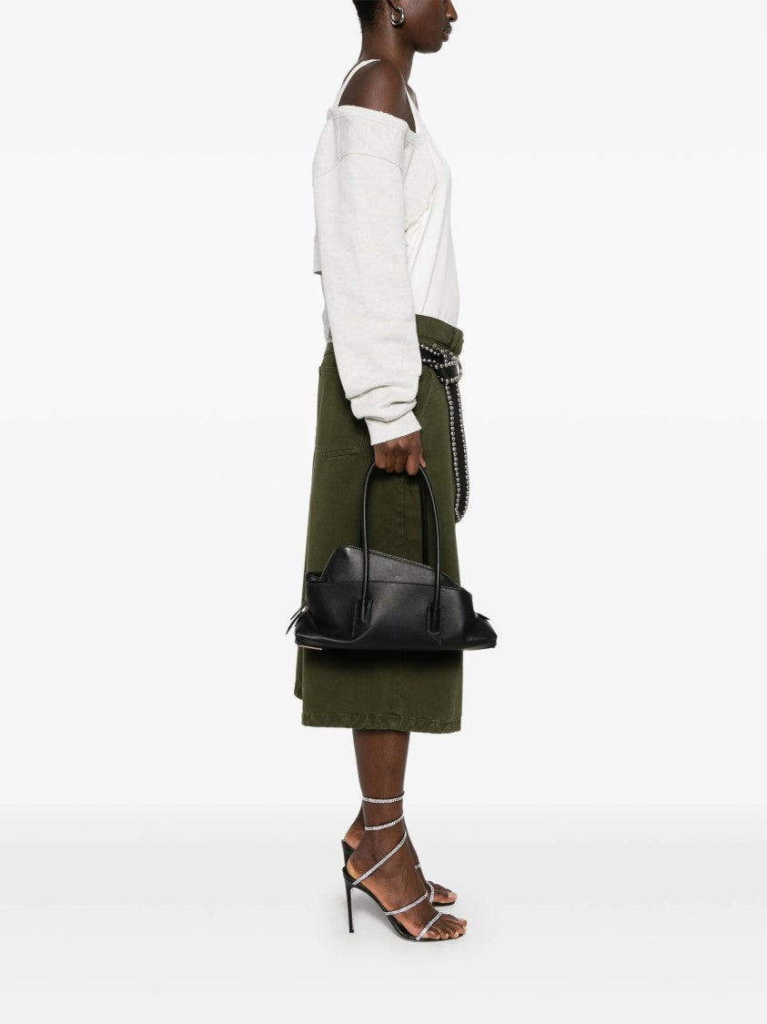 The Attico La Passeggiata Small Gathered Leather Handbag