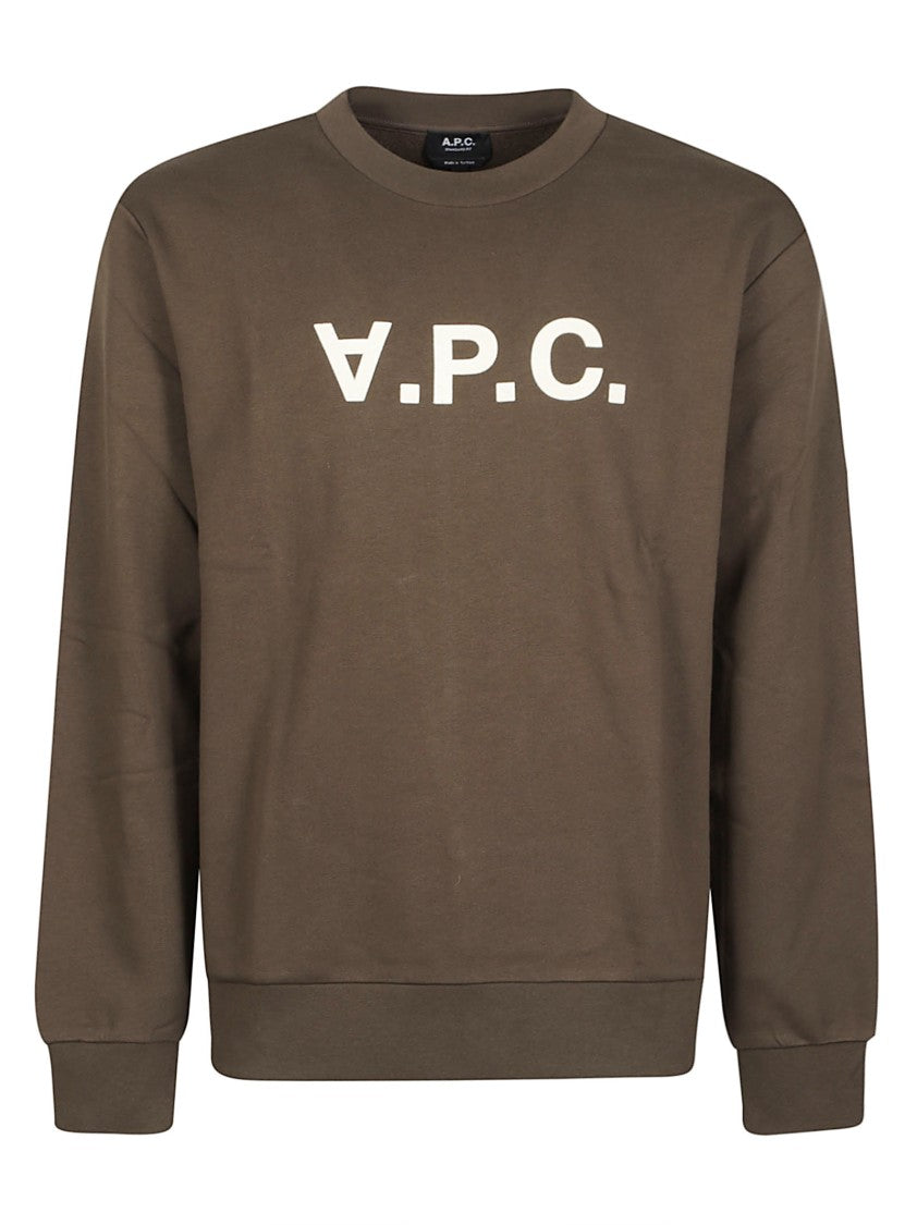 A.P.C. Brown Standard Grad Vpv Gots Relaxed Cotton Sweatshirt