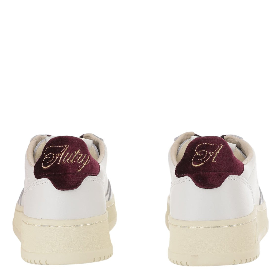 Autry Medalist Low Leather Sneakers With Velvet Lacing